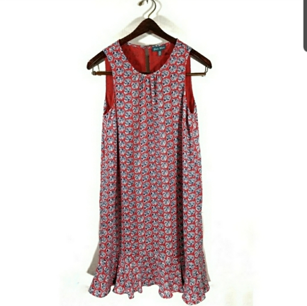 Fleur Bleve Sleeveless Floral Shift Dress 
Size 4